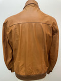 vintage  Urban Village Vintage  urban village  tan  mens  M  Leather Coat  Leather  Jacket  camel  brown leather  70s  70  1970s