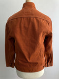 vintage levis  1970s levis  white tab  vintage  Urban Village Vintage  urban village  small  s  pockets  orange  mens  long sleeve  levis strauss  levis  levi strauss  levi  Denim jacket  denim  cotton denim  collar  button  brown
