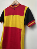 zip front  zip  Yellow  XS  vintage  Urban Village Vintage  urban village  short sleeved  short sleeve  Red  pockets  pocket detail  MOD  mens  light knit  knitwear  knitted  knit  elasticated  cycling polo  black  60s  1960s