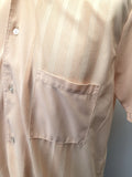 vintage  Urban Village Vintage  urban village  short sleeved  short sleeve  Shirt  Prova  Printed T-Shirt  print  peach  Mens Shirts  mens  cream  button  60s  60  1960s  1960