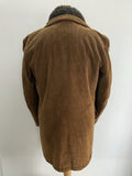 Winter Jacket  Winter Coat  winter  vintage  Urban Village Vintage  urban village  sheepskin collar  Sheepskin  quilted lining  quilted  quilt  pockets  pocket  MOD  mens coat  mens  made in england  M  long sleeve  long coat  lining  Jacket  faux fur  faux collar  faux  double breasted coat  double breasted  corduroy  cords  corded  cord  coat  car coat  button front  button  brown  briqwater  70s style  70s  70  1970s