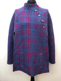 womens  Welsh Woollens  welsh wool  welsh  vintage  Turquoise  turqoise  tapestry  S  pink  multi  MOD  Celtique  cape  60s  1960s