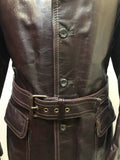 vintage  Urban Village Vintage  urban village  Rounded collar  pockets  M  long sleeve  Leather Jacket  Leather Coat  Leather  Jacket  collar  brown  autumnal  autumn  60s  60  1960s  1960