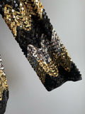 xmas  womens  vintage  Urban Village Vintage  urban village  studio 54  sparkly  silver  sequin jacket  sequin  party  new year  gold  disco jacket  disco  christmas  black  70s  1970s