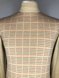 vintage  Urban Village Vintage  urban village  turtle neck  S  Patterned style  MOD  mens  long sleeve  knitwear  knitted  knit  jumper  brown  beige  Art Gallery  60s style  60s  60  1960s  1960