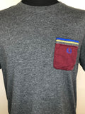 Top  T-Shirt  MOD  mens  XL  Grey  Fred Perry  chest pocket