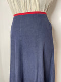 woodstock  womens  vintage  Urban Village Vintage  urban village  Skirts  skirt  red  patterned  pattern  multi  midi skirt  maxi skirt  maxi  long skirt  hippy  hippie  floral pattern  ethnic print  denim  chambray  boho  bohemian  blue  70s  1970s  10