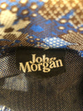 womens  vintage  Urban Village Vintage  urban village  top  shirt  John Morgan  floral print  dagger  collar  Blue  blouse  70s  70  1970s  16