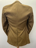 vintage  Urban Village Vintage  urban village  suit  Stripes  silk  retro  pockets  patterened  Olive  MOD  mens  M  lining  Jacket  jacke  button  brown  blazer jacket  Blazer  60s  1960s