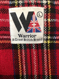 XL  Warrior Clothing  tartan  Harrington Jacket  vintage  Mens jacket  mens  Jacket  harrington  brown Urban Village Vintage