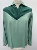 vintage  v neck  Urban Village Vintage  urban village  toggle  sportswear  Shirt  retro  pullover  novello  Mens Shirts  mens  M  lightweight  Green  casual  50s  50  1950s