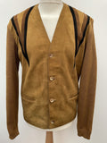 Rare 1960s Suede Cardigan by Adom of London - Size M