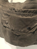 One Off Handmade Barbour Bag Made From Original Vintage Barbour Border Waxed Cotton Jacket Blue - Urban Village Vintage