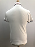 white  vintage  Urban Village Vintage  urban village  top  stripey  Stripes  striped  stripe  sportswear  short sleeved  short sleeve  S  retro  red stripe  polo top  polo  navy stripe  MOD  mens  Fred Perry  fred  collared  collar  button