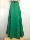 zip  womens  vintage  Urban Village Vintage  urban village  Tall  Skirts  skirt  maxi skirt  maxi  Green  Goophees  Extra Long  8  70s  1970s