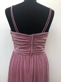 womens  vintage  Urban Village Vintage  urban village  two piece  pink  metallic  maxi dress  long dress  lightweight jacket  John Charles  glitter  evening dress  dress  crochet  70s  70  1970s  10