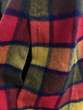 wool  vintage  Urban Village Vintage  tartan  red  poncho  orange  modette  mod  Green  checked  check  cape  blue  8-10  8  60s  1960s  10