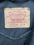 womens  vintage  retro  MOD  long sleeve  logo  levis strauss  levis  levi strauss  levi  Denim jacket  denim  cropped  crop jacket  Black Jacket  black  70s  14