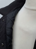 vintage  Urban Village Vintage  thick  pockets  mens  logo  levis strauss  levis  L  Jacket  insulated  elasticated  coat  button down  blanket lined  Black Jacket  black