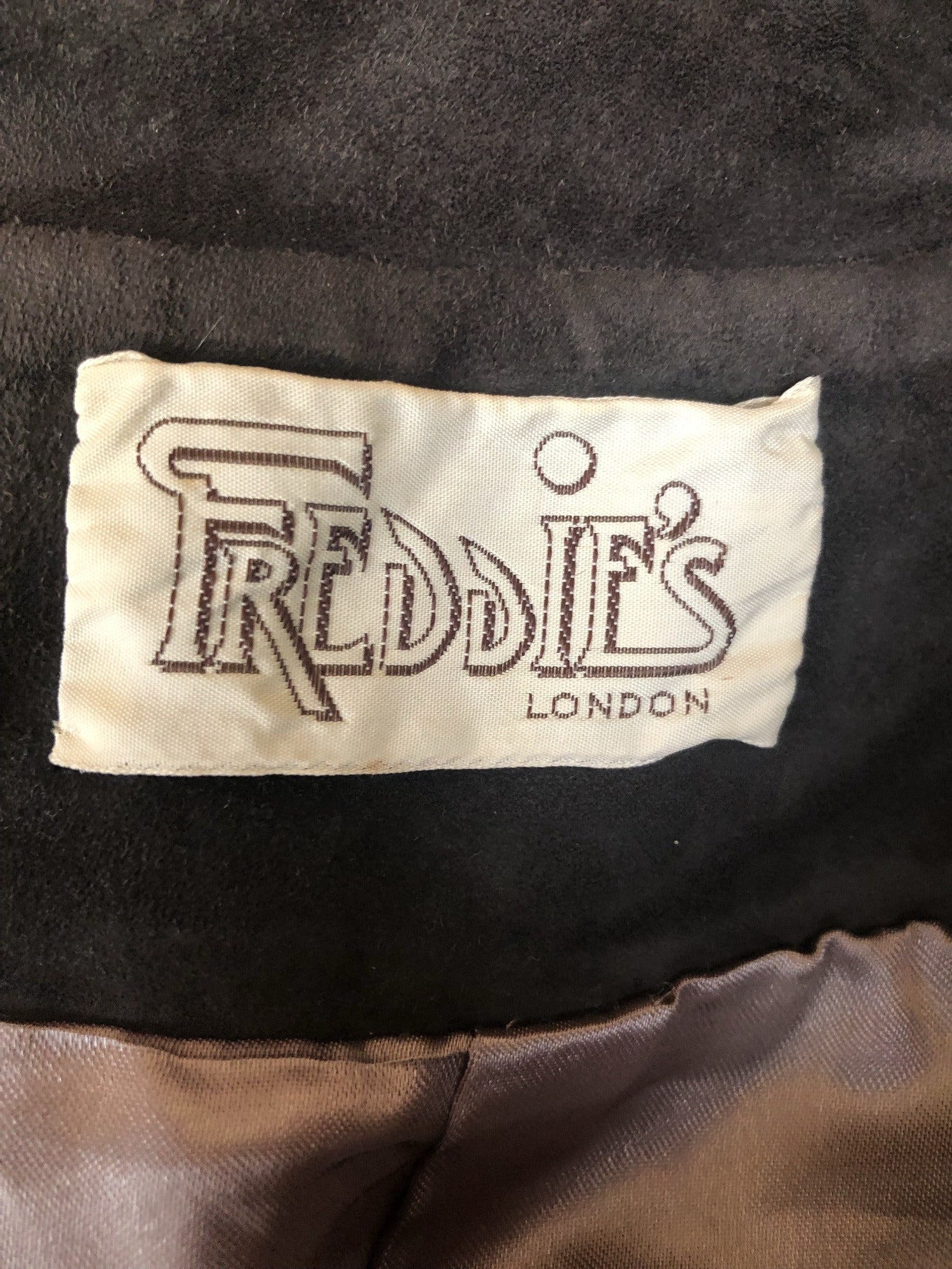 Freddies London  western  vintage  Urban Village Vintage  Suede Jacket  Suede  stitch detailing  stitch detail  S  mens  faded  brown  70s  1970s