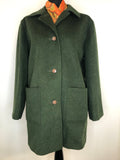 1970s Wool Coat by Aquascutum - Size UK 14