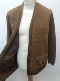 vintage  Urban Village Vintage  urban village  Suede  mens  long sleeves  long sleeve  L  Glenhusky of Scotland  cardigan  cardi  button  brown  70s  1970s