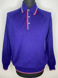 1960s Italian Three Button Knitted Polo Top - Size M
