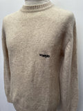 Wrangler Authentics  Wrangler  Wool Blend  wool  welsh wool  vintage  Urban Village Vintage  urban village  New old stock  M  long sleeve  knitwear  knitted  knit  elasticated  deadstock  beige  100% Wool