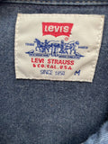 vintage  Urban Village Vintage  urban village  stitch detailing  press stud fastening  press stud  pearl snap  mens  M  lightweight denim  levis strauss  levis  levi strauss  levi  denim style  denim shirt  denim  brown stitch  70s  1970s