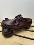 Urban Village Vintage  urban village  shoes  shoe  New old stock  MOD  moccasin  mens  leather trim  leather stitch  Leather  laces  lace  heeled  heel  deadstock  clarks  brown  block heeled  8  70s  60s  1970s  1960s