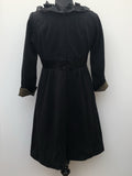 Blanes 1950s / 1960s Mini Dress in Black with Bow Detail - Size 12