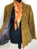 womens jacket  womens  vintage  Urban Village Vintage  Suede Jacket  Suede  Jacket  collar  coat  brown  70s  1970s  10
