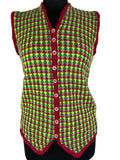 zero waste  womens  waistcoat  vintage  vest  Urban Village Vintage  urban village  UK  thrifted  thrift  sustainable  style  store  slow fashion  sleeveless  shop  second hand  save the planet  reuse  recycled  recycle  recycable  online  multicoloured  multi  modette  MOD  Lightweight Knit  light knitwear  ladies  knitwear  knitted  knit pattern  knit  fashion  ethical  Eco friendly  Eco  concious fashion  clothing  clothes  cardi  button front  birmingham  8