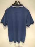 Fred Perry Slim Fit Square Dot Polo Top - Blue - Size XL - Urban Village Vintage