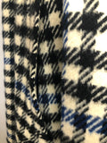 wool  womens  white  wetherall  waistcoat  vintage  S  MOD  long  gingham  full length  cape  blue  black  60s  1960s