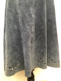 womens  waistcoat  vintage  Urban Village Vintage  two piece  top  suede top  suede skirt  suede  set  formal  blue  60s  1960s  10