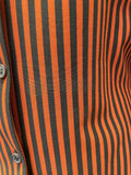 womens shirt  womens jacket  womens  vintage  Urban Village Vintage  urban village  Stripes  Shirt  retro  red  Orange stripes  orange  MOD  long sleeve  Jacket  high neck  dagger collar  dacron  collar  coat  button down  butte knit  brown  70s  60s  1970s  1960s  12