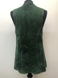 womens  vintage  Urban Village Vintage  urban village  suede  long waistcoat  long length  Green  60s  1960s  10