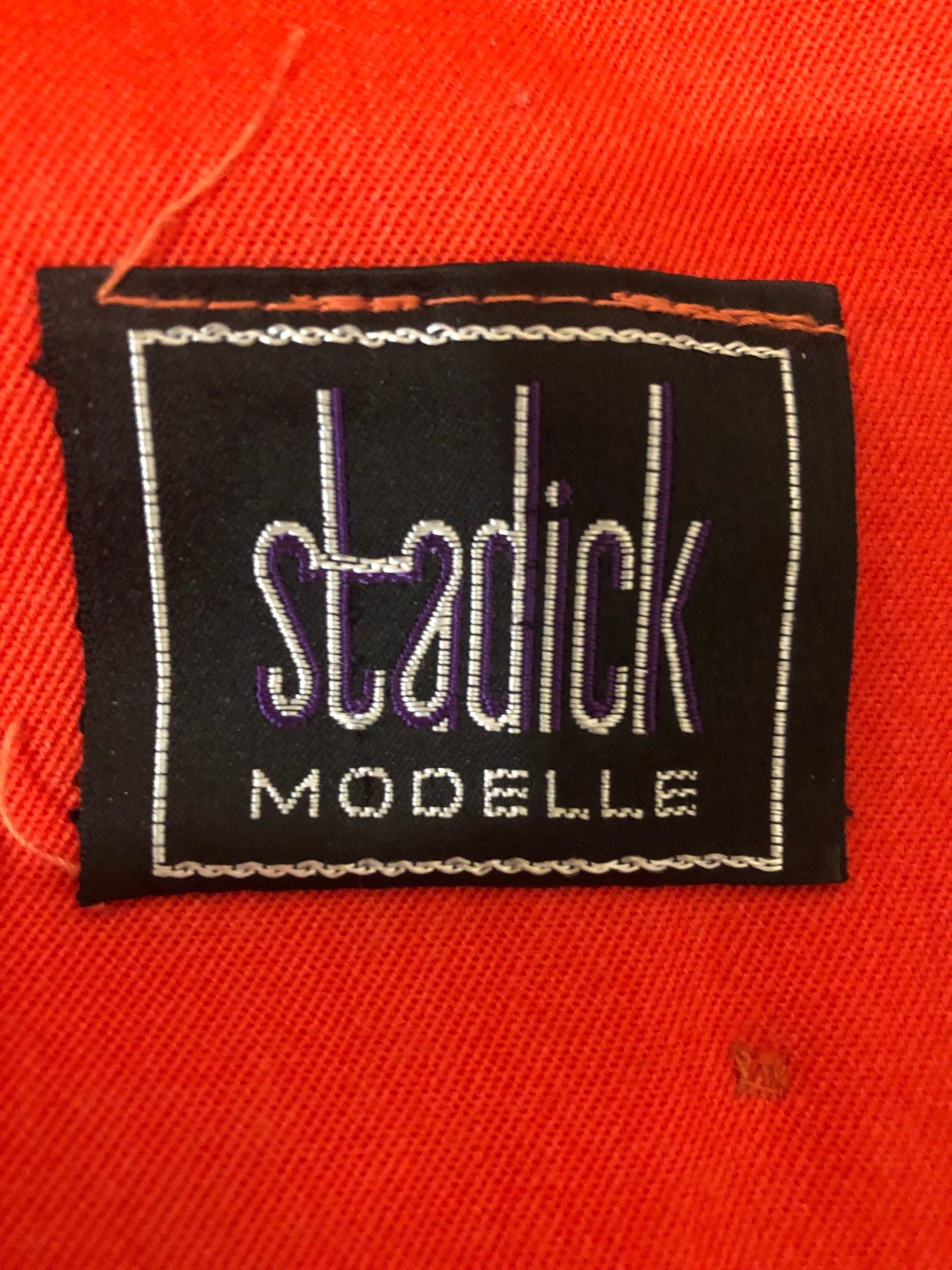 womens  white stitch  vintage  Urban Village Vintage  stitch detailing  Stadicke Modelle  red  lightweight jacket  Jacket  diamond stitch  cropped  collar  coat  Beagle collar  Act III  70s  70  1970s  10