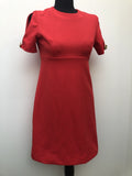 womens  vintage  Urban Village Vintage  urban village  split sleeve  pink  gold button  dress  button detail  8  60s  1960s