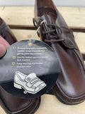 Urban Village Vintage  urban village  shoes  shoe  New old stock  MOD  moccasin  mens  leather trim  leather stitch  Leather  laces  lace  heeled  heel  deadstock  clarks  brown  block heeled  8  70s  60s  1970s  1960s
