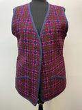 1960s Welsh Wool Tapestry Tunic Waistcoat - Size 14