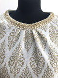 womens  vintage  Urban Village Vintage  urban village  knit dress  gold  dress  cream  beading detail  beading  70s  70  1970s  12
