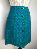 1960s Tapestry Gilet and Skirt by V.J.R Welsh Wool Tapestry - Size UK 14