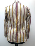 womens jacket  womens coat  womens  vintage  Urban Village Vintage  urban village  stripey  Stripes  striped  retro  red  prestige  pockets  multi  long sleeve  Jacket  boating jacket  blazer jacket  Blazer  beige  70s  1970s  10