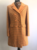 1960s Dogtooth Coat by London Maid - Size 12