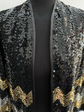 xmas  womens  vintage  Urban Village Vintage  urban village  studio 54  sparkly  silver  sequin jacket  sequin  party  new year  gold  disco jacket  disco  christmas  black  70s  1970s