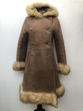 1970s Hooded Sheepskin Coat by Bailys Glastonbury - Size 10