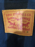 red tab  mod  mens  M  Levis  levi strauss  jean  Jacket  Denim jacket  denim  check lining  brown