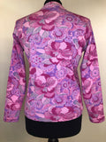 womens  vintage  Urban Village Vintage  top  shirt  shimmer  purple  psychdelic  psych  pink  MOD  hippie  floral print  60s  1960s  12